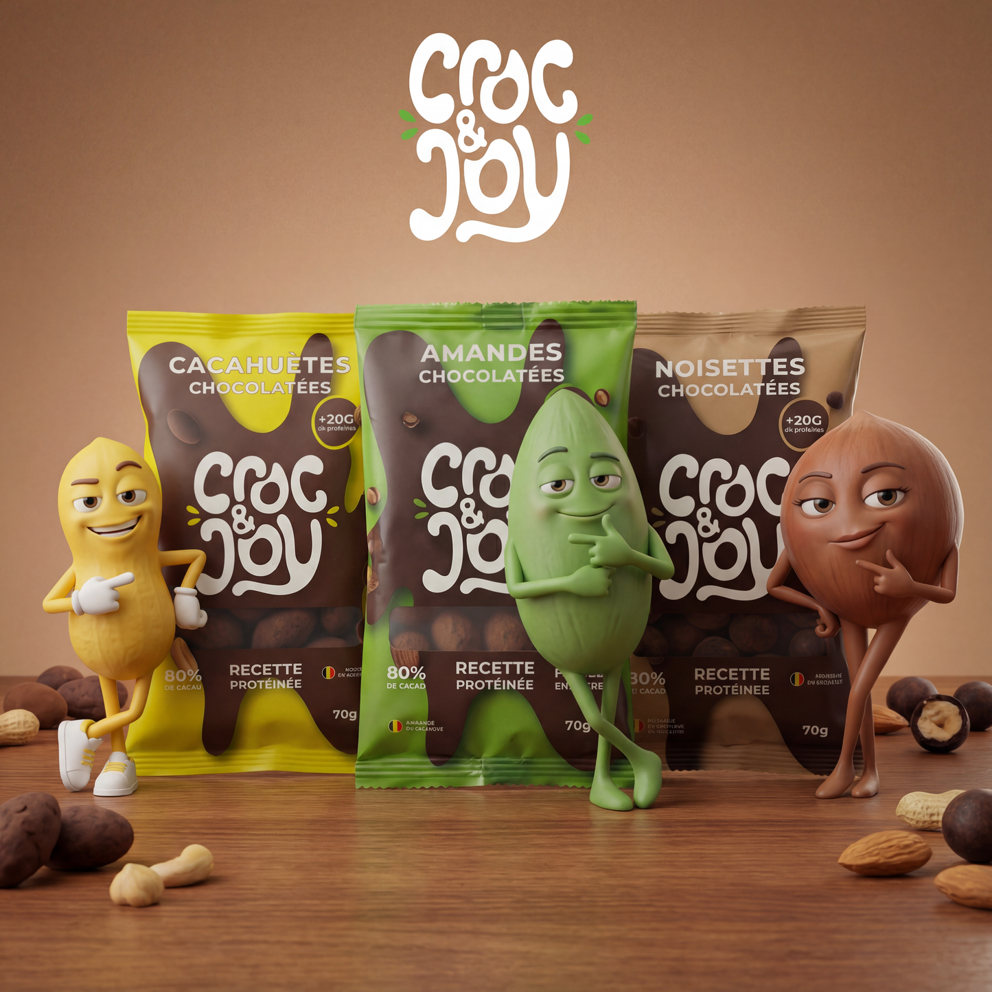 Cacahuètes chocolatées