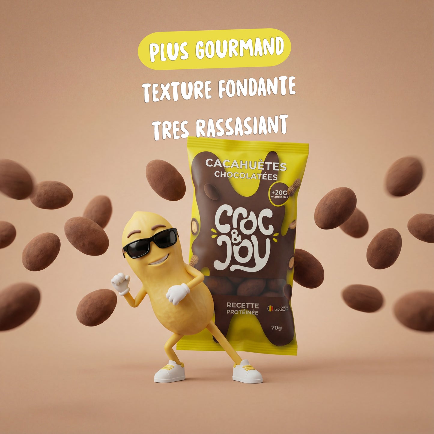 Cacahuètes chocolatées