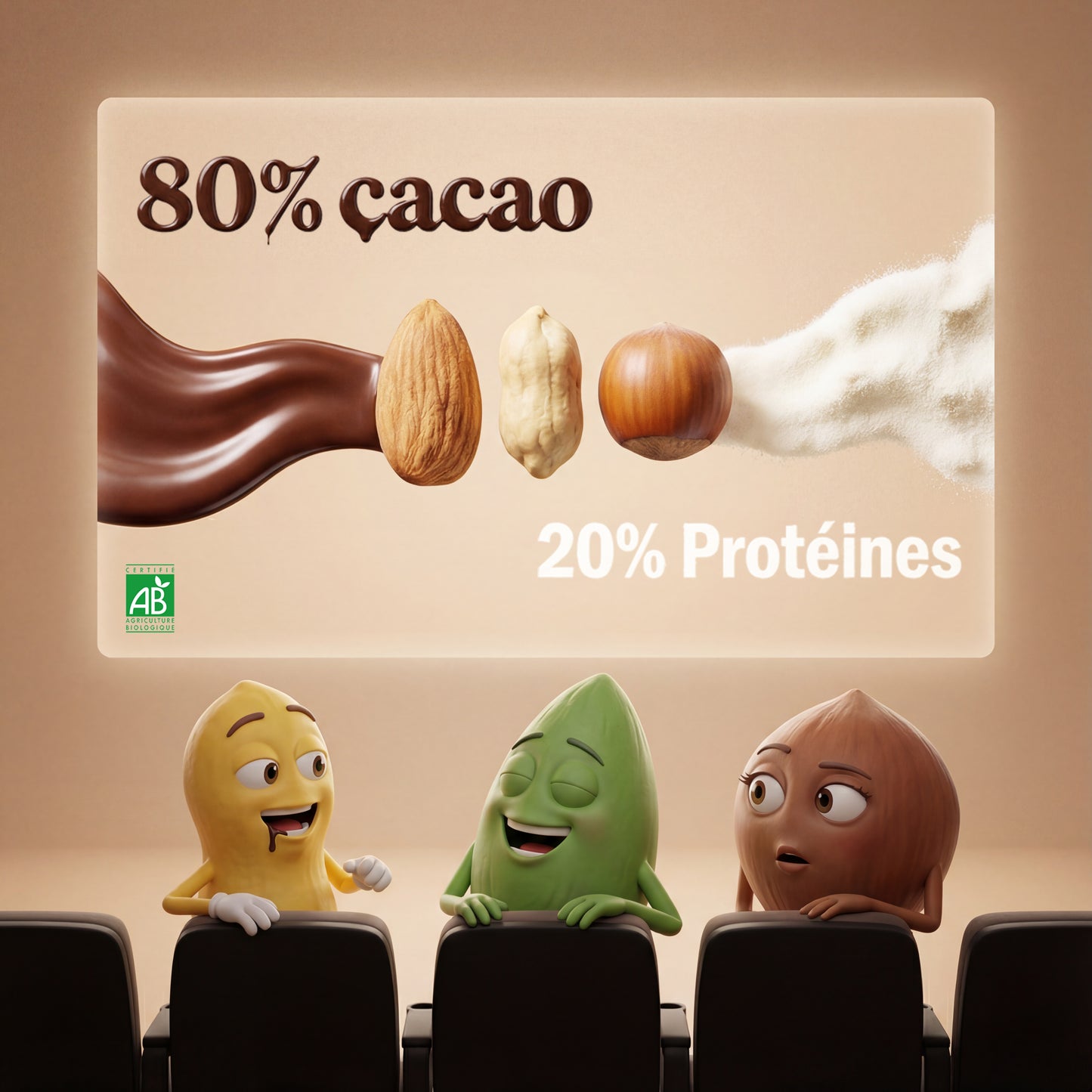 Noisettes chocolatées belges - alternative au Nutella protéiné